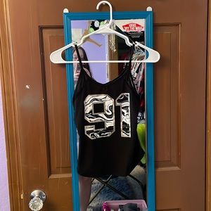 Crop top with see-through